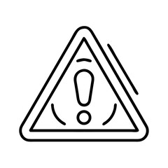 Attention please warning sign vector illustration safety caution danger alert icon symbol hazard notice