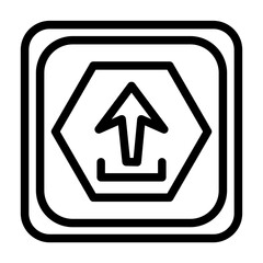 a set of icons containing directions and warnings such as arrows, danger warnings, files and so on