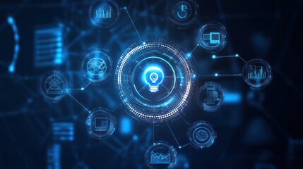 Obraz premium Abstract network graphic, ideas