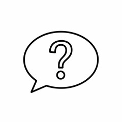 question mark speech bubble