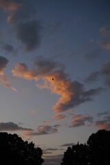 dramatic sky at sunset