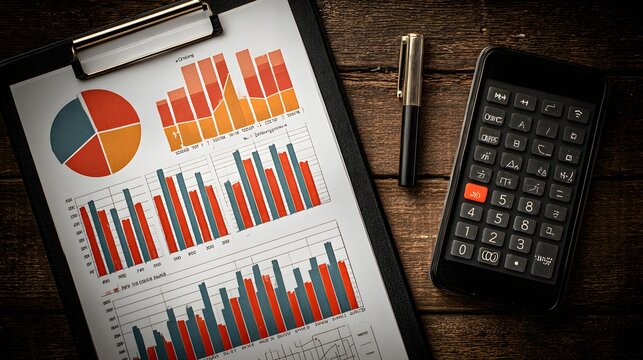 Financial data displayed on documents. - Powered by Adobe