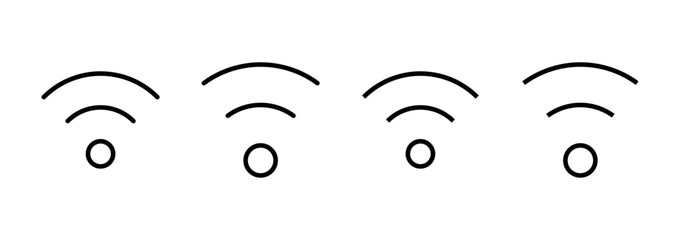 Wifi icon logo design. signal sign and symbol. Wireless  icon