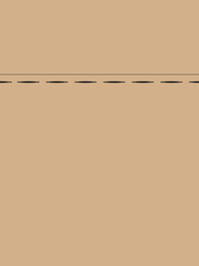 Blank beige page with stitches