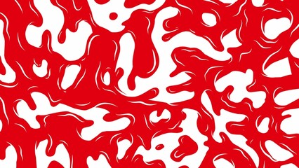 abstract red pattern with fluid organic shapes. Ideal for backgrounds, textiles, posters, packaging, and modern visual branding