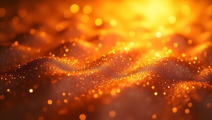 Abstract Orange Glow Background
