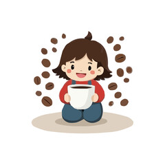 girl with coffee cup