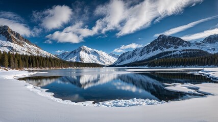 lake in the mountains