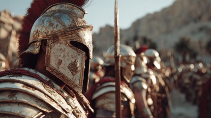 Roman legionary in battle