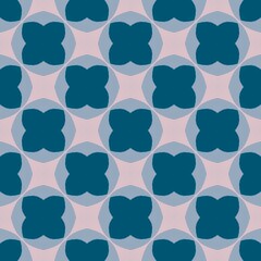 Fototapeta premium Seamless vintage floral and geometric patterns for elegant wallpaper design