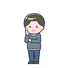 私服の大人／ななめ／男性 20