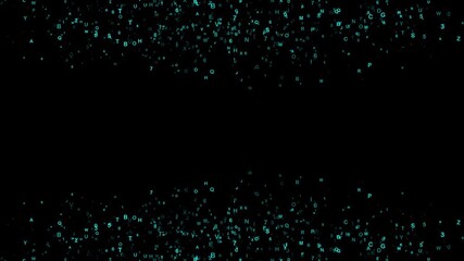 Matrix style binary code, Cyberspace in the form abstract background - Powered by Adobe