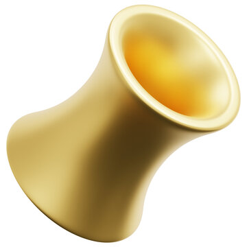 3D Gold Hyperboloid Icon