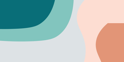 Modern colorful abstract background with dynamic wavy shapes, Minimal flowing wavy background