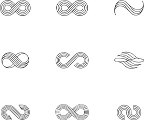 Creative Abstract Logo Shapes  Artistic Vector Symbols for Branding