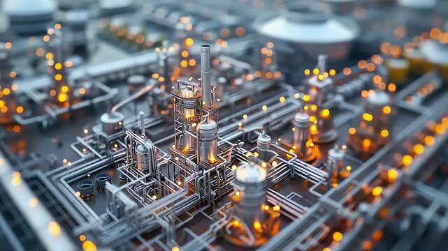 refinery schematic flow diagram footage