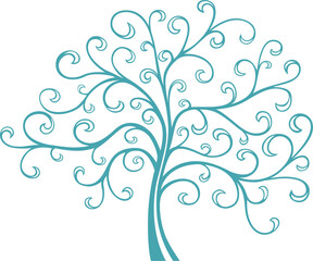 sketch vector illustration silhouette image design icon logo symbol tree branch plant hanging artistic abstract modern classic vintage