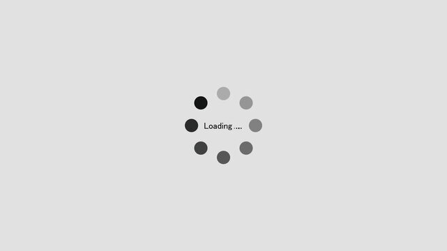 Animated circular loading mark with black background and no background.Animated circular loading mark.