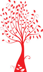 sketch vector illustration silhouette image design icon logo symbol tree branch plant hanging full of leaves artistic unique abstract modern classic vintage ethnic traditional floral natural 