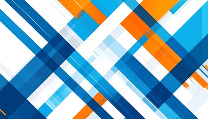 Abstract geometric design with intersecting lines and blocks of color