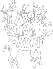 vector sketch illustration silhouette image design icon logo symbol deer in the wild natural abstract modern classic vintage for advertising image screen printing t-shirt