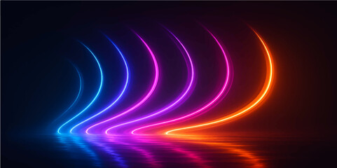 Abstract blue background with glowing lines, a futuristic swirl of light and color, perfect for digital art and energy concepts