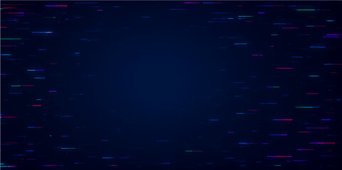 Abstract digital technology background with glowing blue and green binary code patterns