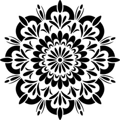 Mandala Stencil Vector Art Set, Decorative Mandala Stencil Design, Circular Mandala Pattern Vector, Abstract Mandala Art Collection, Traditional Mandala Stencil Pack, Floral Mandala Vector Illustratio