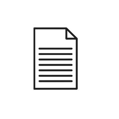 Document icon illustration: paper file graphic.