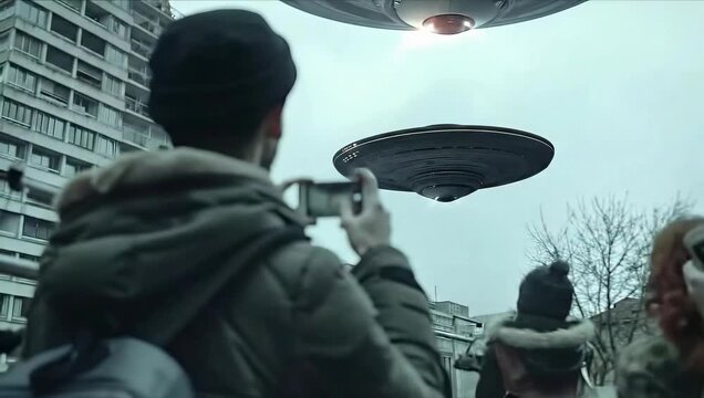 UFOs being filmed