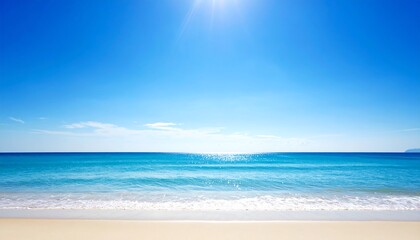 Fototapeta premium Blurred beach scene