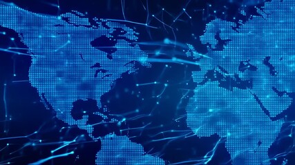 Global network connection technology concept, Business digital data network - Powered by Adobe