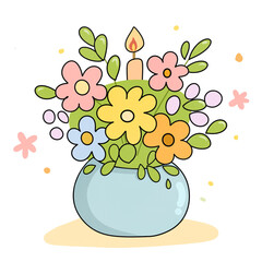 flowers in vase