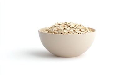 3D model of a bowl of cereal on white background