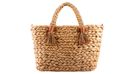 Handwoven straw bag, a sustainable and stylish accessory for everyday use woven.