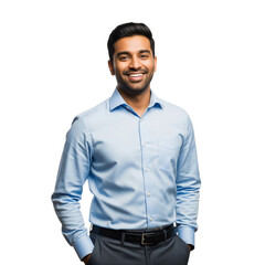 South asian businessman isolated