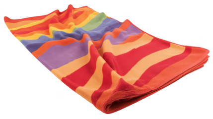 Colorful rainbow scarf, a vibrant fashion accessory for every style.
