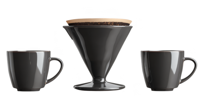 Minimalist black coffee cup, a cozy morning ritual with aromatic coffee.