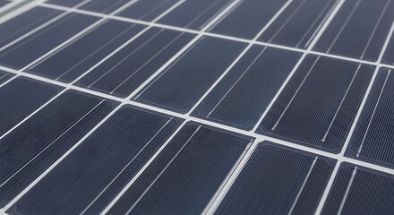 Detailed Close-Up of a Solar Panel Surface Showcasing Renewable Energy Technology and Sustainable