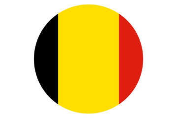 Fototapeta premium round Belgium flag vector