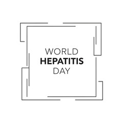 World Hepatitis Day Minimalist Vector Graphic for Awareness Campaign