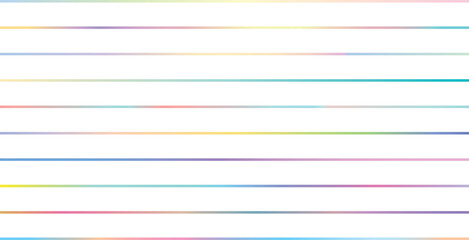 Soft Rainbow Gradient Lines Set, Pastel Colorful Decorative Borders