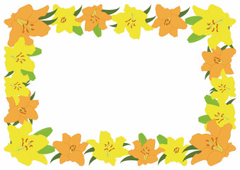 ユリ黄フレーム