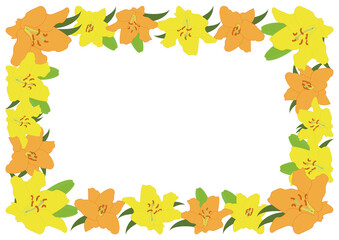 ユリ黄フレーム