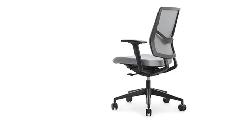Ergonomic Mesh Office Chair Isolated on White Background Studio Shot