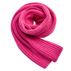 pink scarf isolated on white