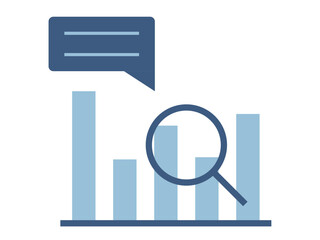 Data insight icon. Data analytics symbol. Solid icons style. Simple flat vector design.