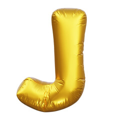 3D Letter J Balloon Illustration