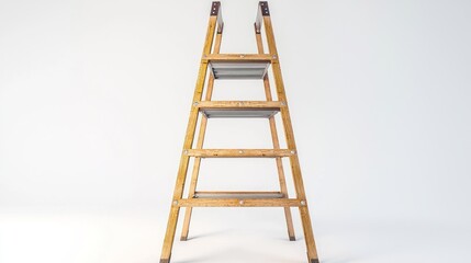 3D render of folding ladder extended