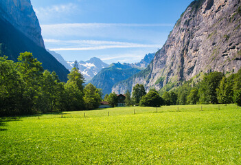 Obraz premium Valley of Lauterbrunnen, Switzerland